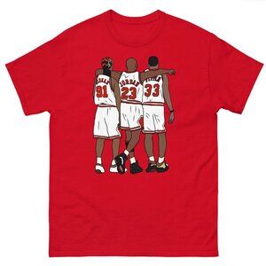 NEW Rodman, MJ, & Scottie Bulls Basketball T-Shirt